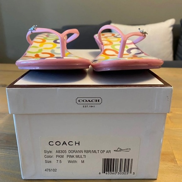 Coach Flip Flops (broken), Size 7.5 - Picture 4 of 4